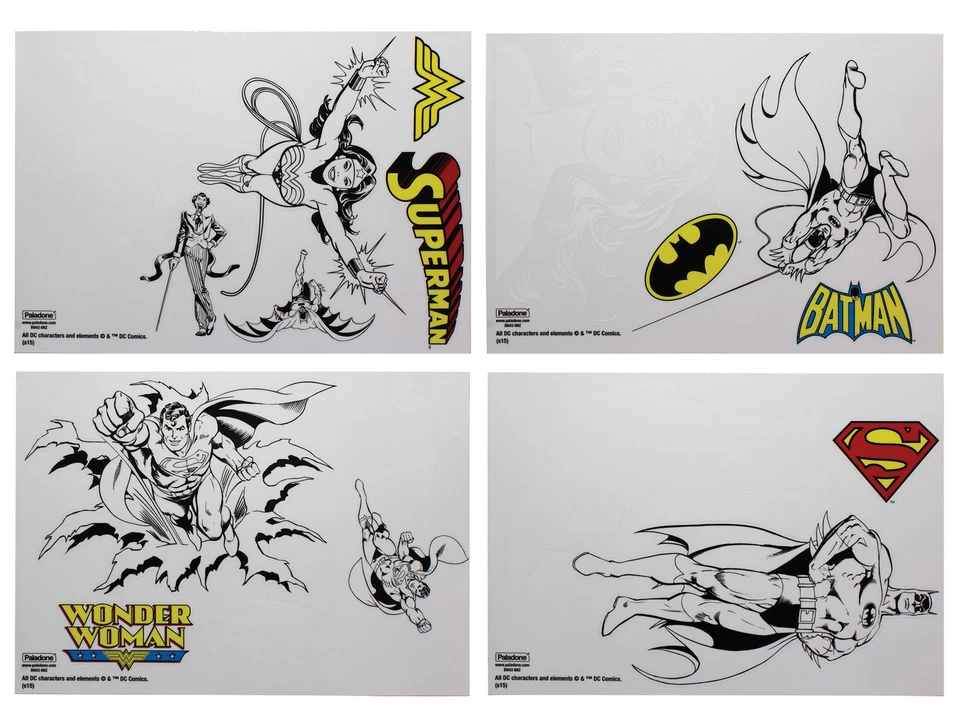 DC COMICS GADGET DECALS - Licensed Superhero Laptop Iphone Stickers **NEW** - Image 2 of 3