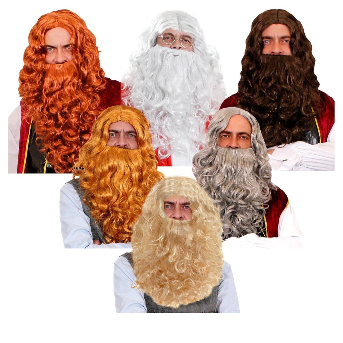 Santa Claus Beard Super Deluxe Adults Father Christmas Fancy Dress Accessory - View #6
