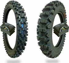 WIG Racing Dirt Hoe 120/90-18 and 80/100-21 Tire and Inner Tube Combo