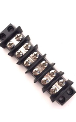 Marine Terminal Block 6 Circuit Nickel Plated Brass Quality 0113-10-3640-06 Din