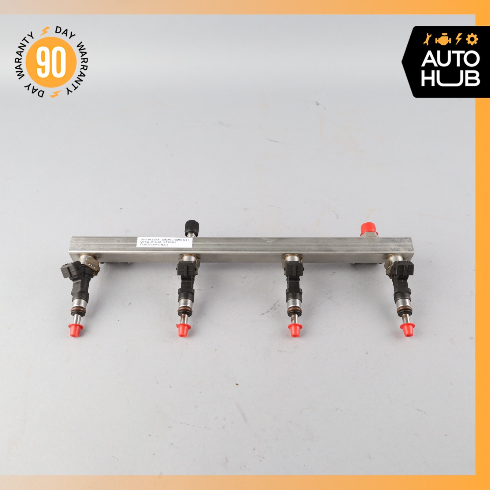 Maserati GranTurismo S M145 Fuel Injection Rail Line w/ Injectors Right Side OEM