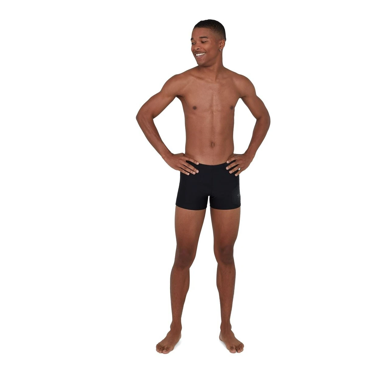 Speedo Mens Tech Aquashorts Swimming Boxer Pants Trousers Bottoms Stretch Print