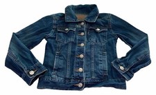 Young Girls Levi Strauss  CO Button Up Blue Denim Jean Jacket Size Small 7 EUC