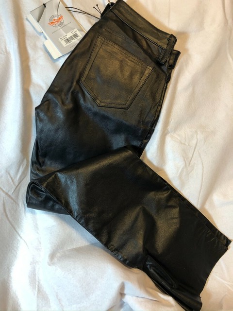 Women's Classic 5 Pocket Leather Pants 