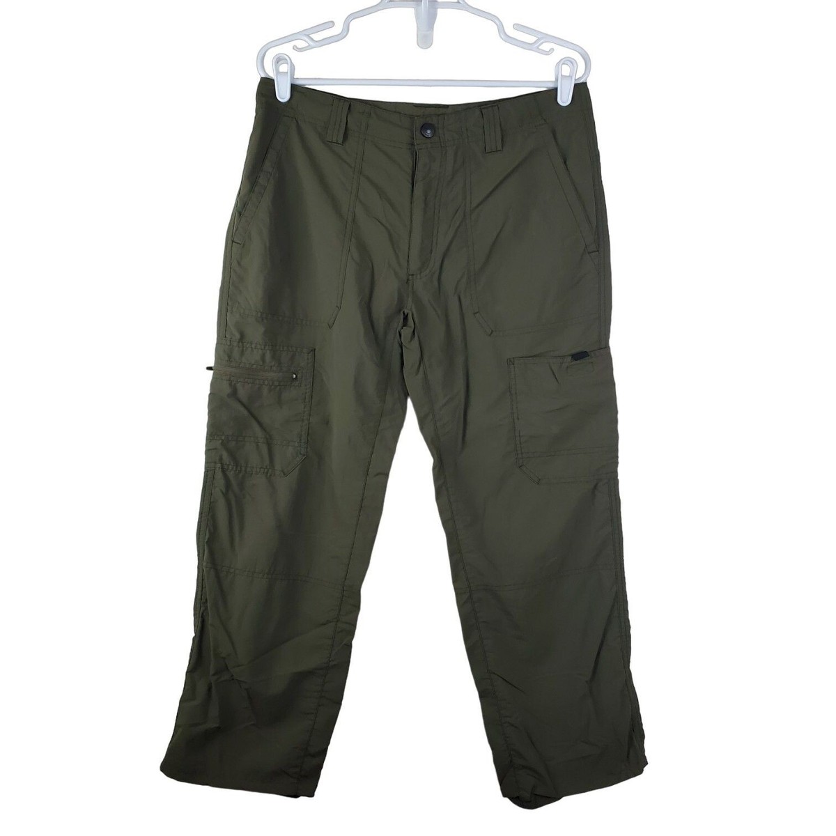 パンツ 00s eddie bauer gimmick wide cargo pants Eddie Bauer Cargo Pants Mens 33/26 Green Regular Fit Lightweight