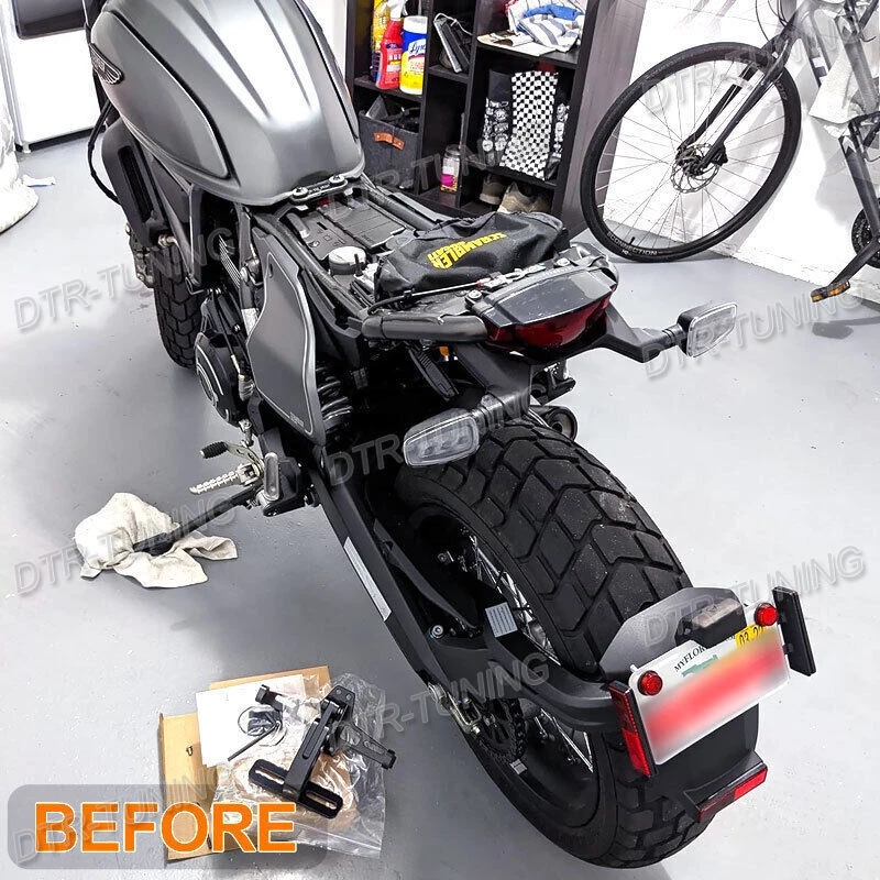 Streetfighter Tail Tidy Fender Delete Eliminator for Ducati Scrambler Icon 1100 Foto 2 de 4