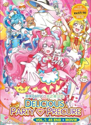 DVD Anime Delicious Party Pretty Precure (1-45 Ende + Film) englischer Untert...