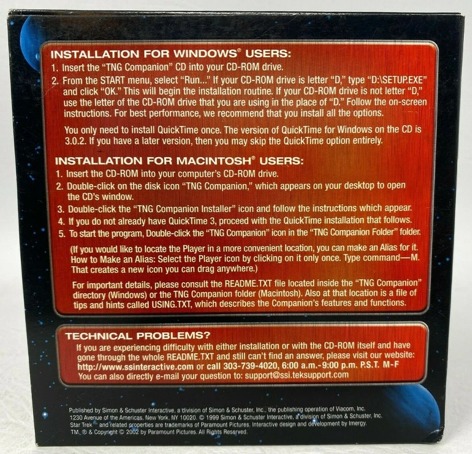Star Trek The Next Generation Companion 1999 CD-ROM Series Guide Script Library - Image 3 of 3