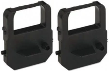 (2 pack) LATHEM LT5000 TIME CLOCK RIBBON VIS6011 COMPATIBLE, Black Ink