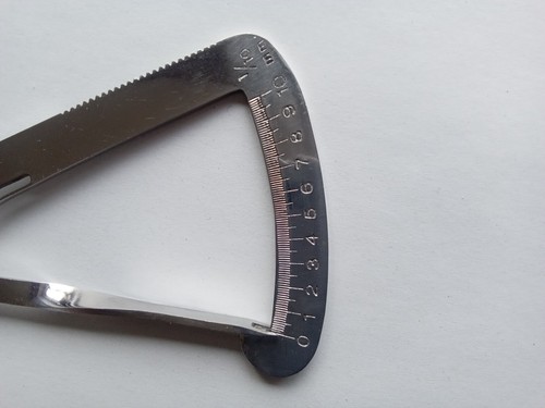 3er Set. Tasterzirkel nach IWANSON+Iris Dental Schere+Kronenschere gezahnt - Bild 11 von 11