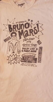 Bruno Mars T Shirt XL Park MGM Residency 2023 ULTRA RARE ! Las