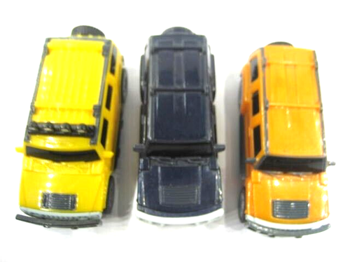 Lot of 5 GM Hummer Humvee McDonald's Toys H1 H2 H3 Red Blue Orange Yellow Cream - Picture 16 of 19