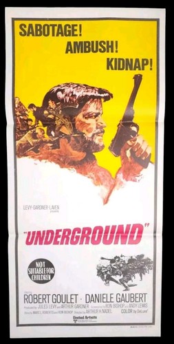 Daybill Underground Original Australian Vintage Cinema Movie Poster - Picture 2 of 12