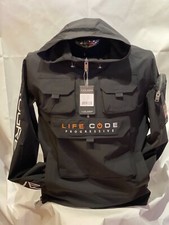 BESTSELLER New Copper Rivet High Quality Life Code Blk Print Windbreaker Jacket