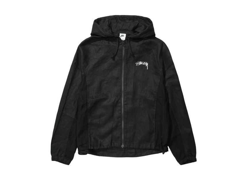 ジャケット・アウター Stussy Nike U NRG Linen Jacket Hoodie L Stussy x Nike U NRG Linen Jacket Hoodie Black Light Bone XS-XXL US