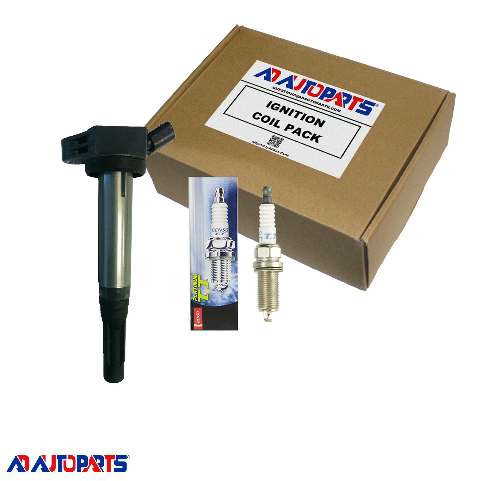 1 Ignition Coil  1 Denso Plug for Lexus Toyota, Compatible With 7805-3170, 4506