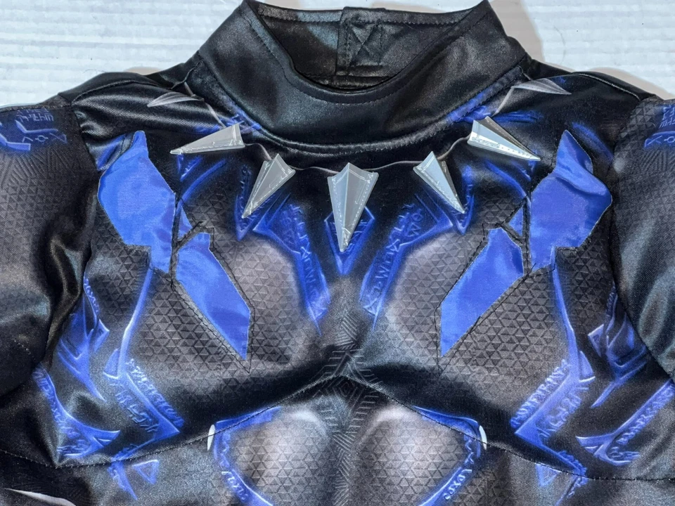 Disney Store Pantera Negra Vengadores Marvel Halloween Disfraz Conjunto Niños 9 10 Foto 3 de 4