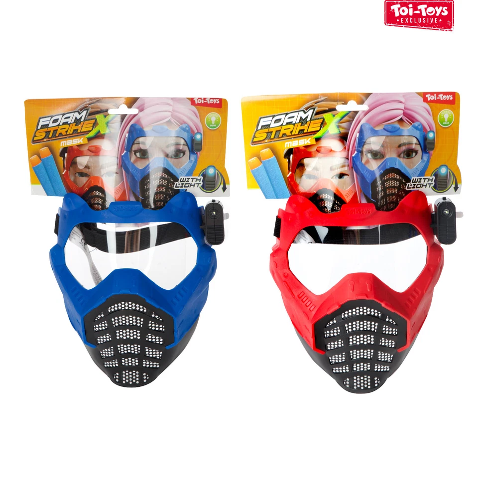 Spielzeugmaske mit Licht für Kinder Toi-Toys Gesichtsmaske für Schaumstoffpfeile