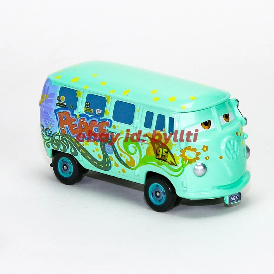 Mattel Disney Pixar Cars 2 Race Team Fillmore 1:55 литая автомобильная игрушка - НОВАЯ, отдельно - Изображение 2 из 4