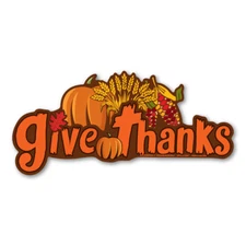 Give Thanks Bumper Magnet