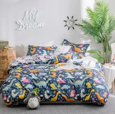 3D Farbe Dinosaur NAM91246 Bett Kissenbez&uuml;ge Decke Bettdecke Abdeckung Set Fay