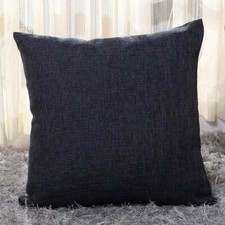 16"18"20"22"24"Large Linen Plain Cushion Cover Pillow Case Home Sofa Decor d