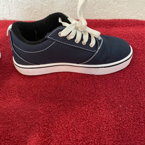 Heelys Pro 20 Youth Sz 4 Blue White Canvas Lace Up Skate Sneaker Shoes HE100758 - Picture 11 of 12