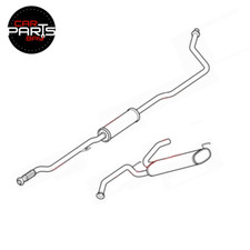 EXHAUST FOR CITROEN C1 PEUGEOT 108 1.2 2014-2022 - MIDDLE & REAR SILENCER