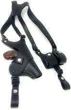 New Cardini Premium Leather Shoulder Holster For Revolvers 38 Special FREE SHIP