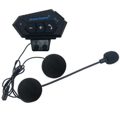 For Motorcycle Helmet Bluetooth Headset BT-12 Wireless Hands-Free Call Speaker
