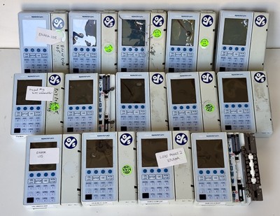 14 Baxter Sigma Spectrum v6 Infusion Pumps AS-IS w/ 17 Pole Clamps AS-IS