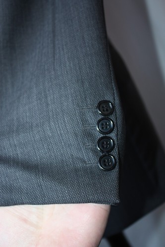 Vtg Jaeger grey 3 button 2 piece suit large 38R W 30 L 28 Gt Britain mod revival - Picture 11 of 18