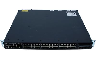CISCO - WS-C3650-48FS-S - Cisco Catalyst 3650 48 Port Full PoE 4x1G Uplink IP Ba