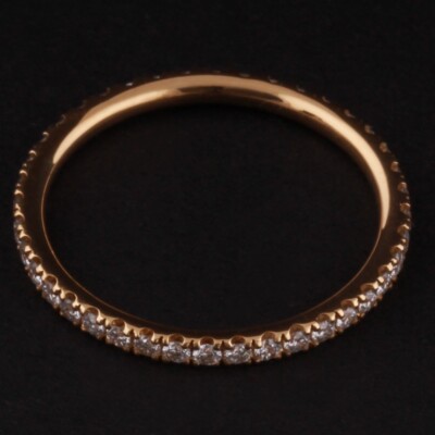 Georg Jensen Goldring # 1553A. Aurora. 18 Karat Gelbgold. Diamanten. NEU!
