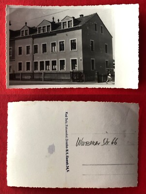 Photo postcard Dresden Pieschen around 1950 residential building Wurzener Strasse 66 (108098