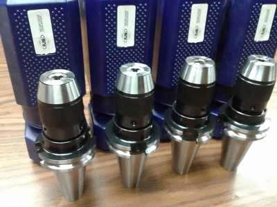 CNC TOOLING 4 CAT40 Ball Bearing Keyless Drill Chucks 3/8" Integral design #DCK-CAT40-38