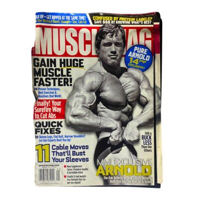 MuscleMag Magazine January 2011 Arnold Schwarzenegger GD Interior No Label