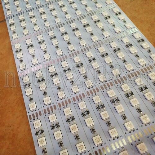 100×1M 12V 5050 RGB LED Rigid Strip Light Bar 72LEDs/m Aluminium Color Changing - Picture 4 of 6