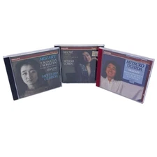 Lot of 3 Vintage Mitsuko Uchida CDs Mozart Piano Concertos 20 23 Sonatas Rondo