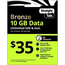 Straight Talk Rob 35 Refill Card Talk Text Unlimited 30 Day Top Up NOW Plan Data