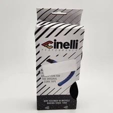 Cinelli Gel Ribbon Bicycle Handlebar Tape Black with Plugs OPEN PACKAGE