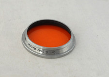 Original Leica Summitar Orange Or Filter E. Leitz Wetzlar Chrome