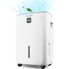 35 Pints Dehumidifier for Spaces up to 2,500 Sq. Ft at Home, with Reusable, W