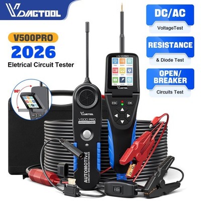 VDIAGTOOL V500 Pro Kfz-Stromkreisprüfer, Sicherungsfinder Multimeter
