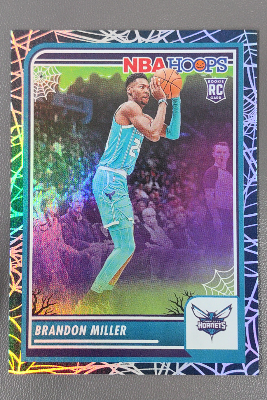 2023-24 Panini Haunted Hoops Brandon Miller Holo Webs RC SP #245