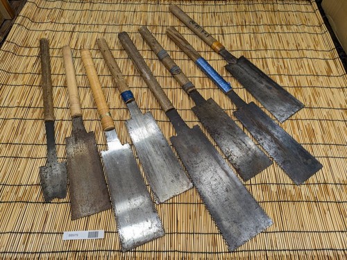 Broken Japanese vintage Pull Saw Draw Saw Carpentry Tool Japan blade 700mm BB979 - Picture 6 of 23