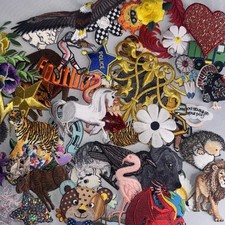 100 MIESZANYCH NASZYWEK ŻELAZKA / SZYCIA na kurtkę. Ogromna partia naszywek statki USA Aplikacje Odsprzedaż