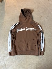 Palm Angels Heavyweight Hoodie Mocha Brown Size Medium