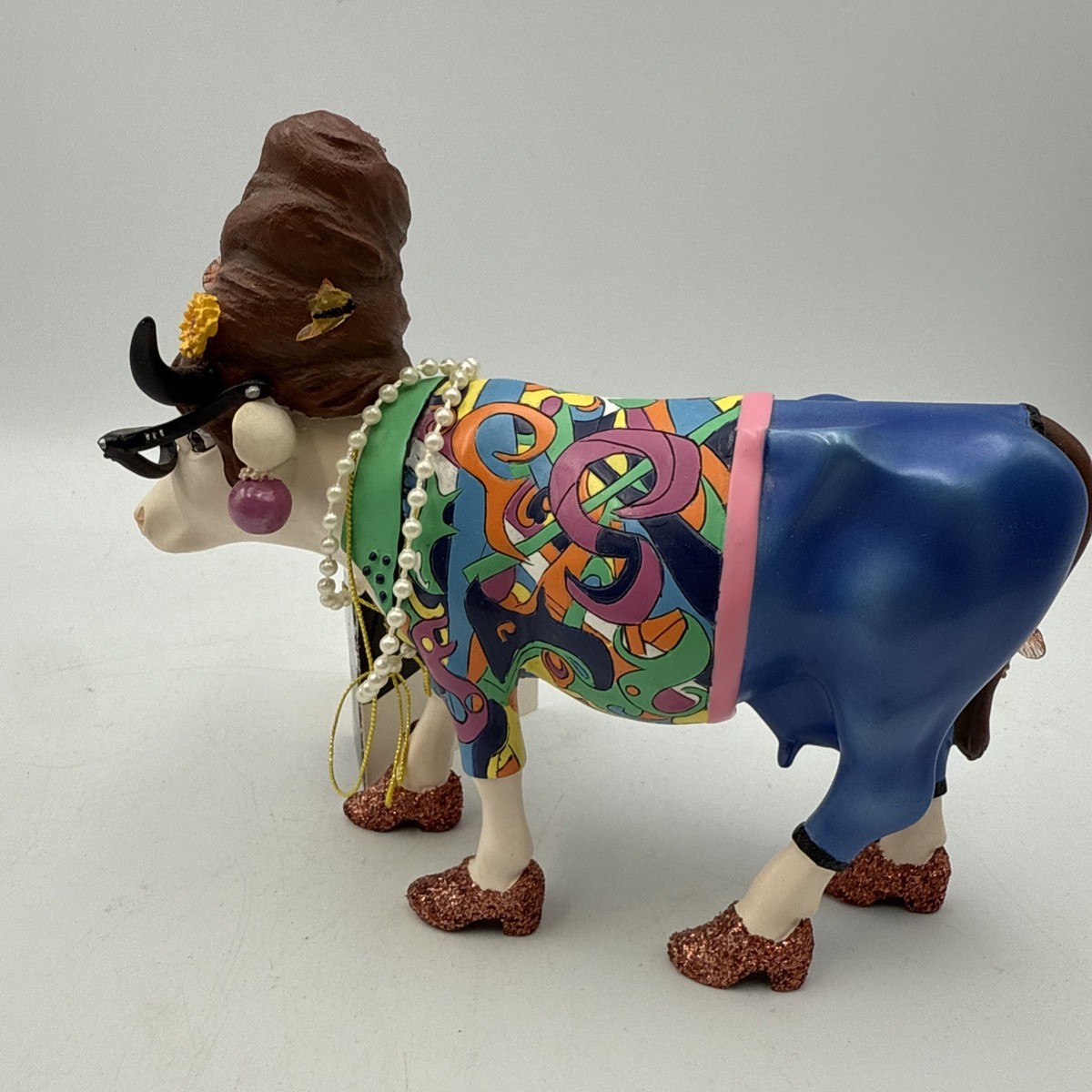 2002 Cow Parade Beehive Bovine Cow No. 9142 No Box F2GC