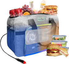 26Q Portable Electric Car Cooler Bag with Active Cooling, Dual Zones, and 38Db S